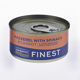 F4d koera konserv makrell/porgand/spinat 85g