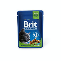 Brit Premium Chicken Slices for Sterilised märgtoit steriliseeritud kassidele 100g