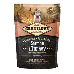 Carnilove Salmon & Turkey for Large Breed Puppies koeratoit 1,5 kg