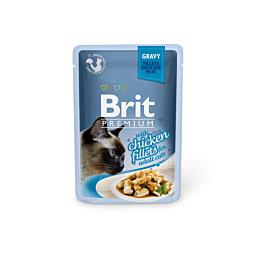 Brit Premium Cat Delicate Chicken Fillets in Gravy märgtoit kassidele 85g