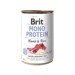 Brit Mono Protein Lamb & Rice konserv koertele 400g