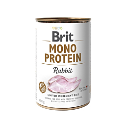 Brit Mono Protein Rabbit konserv koertele 400g