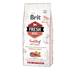 Brit Fresh Beef & Pumpkin Puppy Large Bones & Joints koeratoit 12 kg