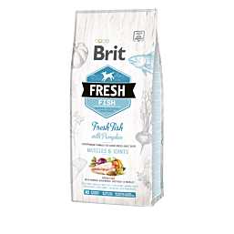 Brit Fresh Fish & Pumpkin Adult Large Muscles & Joints koeratoit 12 kg