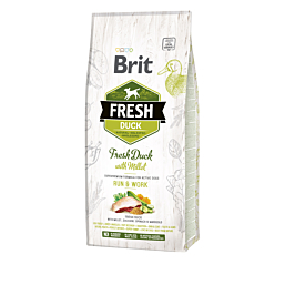 Brit Fresh Duck & Millet Adult Run & Work koeratoit 12 kg