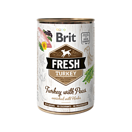 Brit Fresh Turkey with Peas konserv koertele 400g