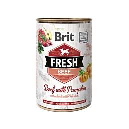 Brit Fresh Beef with Pumpkin konserv koertele 400g