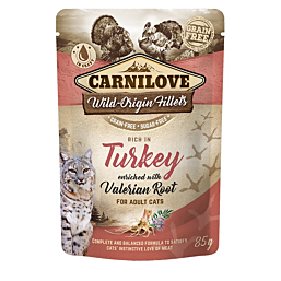 Carnilove Cat Pouch Turkey Valeriana einekotike kassidele 85g