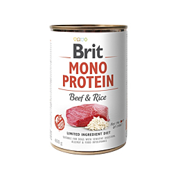 Brit Mono Protein Beef & Rice konserv koertele 400g