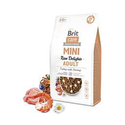 Brit Care Mini Raw Delights Turkey with Shrimp koeratoit 2kg