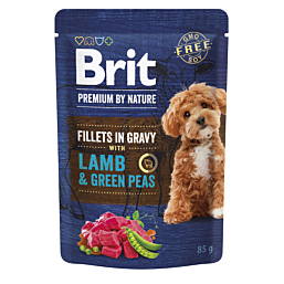 Brit Premium Lamb & Green Peas in Gravy märgtoit koerale 85g