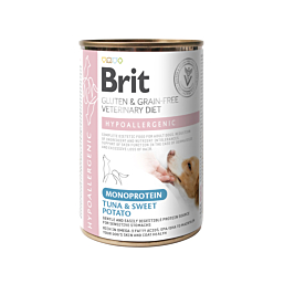 Brit Veterinary Diet Hypoallergenic Monoprotein Tuna konserv koerale 400g