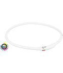 Мигающий ошейник Flash light ring USB, силикон, XS–XL: 70 cm/ø 10 mm, разноцветный
