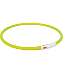 Мигающий ошейник Flash light ring USB XS-XL 70cm/10mm зелёный