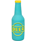 Toy for dogs Beer bottle, latex, 12.5 cm, blue