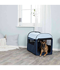 Сумка транспортная Kennel размер M–L: 70 × 75 × 95 cm, dark blue/light blue