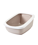 Cat litterbox Aseo Jumbo 67.5x48.5x28cm white/beige