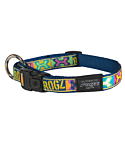 Rogz Fancy Dress Large 20mm Beach Bum Dog Collar, Pop Art Design