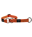 Rogz Alpinist Extra Large 25mm Everest Web Half-Check Dog Collar, Orange Rogz Design