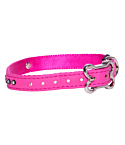 Rogz Lapz 13mm Small Luna Pin Buckle Dog Collar, Pink