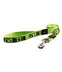 Поводок Rogz Fancy Dress XL 25mm Armed Response, узор Lime Juice