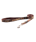 Поводок Rogz Fancy Dress L 20mm Beach Bum, узор Mocha Bone