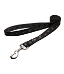 Rogz Alpinist Extra Large 25mm Everest Fixed Dog Lead, Black Rogz Design