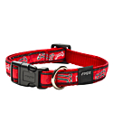Ошейник Rogz Fancy Dress M 16mm Scooter, узор Red Rogz Bone