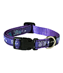 Rogz Fancy Dress Medium 16mm Scooter Dog Collar, Purple Forest Design