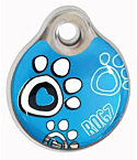 Rogz ID Turquoise Paw suur