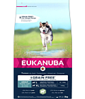 EUKANUBA Adult с бараниной крупным собакам беззерновой 3 кг