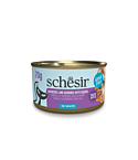 Schesir Скумбрия и сардины с кальмарами в соусе 70г влажный корм для котов