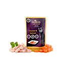Полноценный (влажный) корм NUEVO Super-Premium для кошек с курицей и лососем 85г