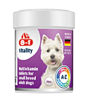 Пищевая добавка для собак 8in1 Vitality Multi Vitamiin 70 таблеток для мелких пород