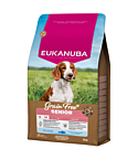 EUKANUBA Senior беззерновой с океанической рыбой для сеньоров маленьких и средних пород собак 3 кг
