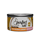 Täissööt (konserv) Perfect Cat kana ja krevettidega tarretises 80g