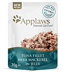 Applaws kassi einekotike tuunikalafilee/makrell želees 70g