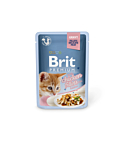 Brit Premium Chicken Fillets in Gravy märgtoit kassipoegadele 85g