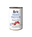 Brit Mono Protein Lamb & Rice konserv koertele 400g