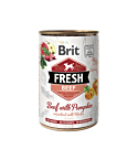 Brit Fresh Beef with Pumpkin konserv koertele 400g