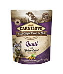 Carnilove Pouch Pate Quail with Yellow Carrot einekotike koertele 300g