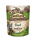 Carnilove Pouch Pate Duck with Timothy Grass einekotike koertele 300g