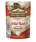 Carnilove Cat Pouch Wild Boar Chamomile einekotike kassidele 85g