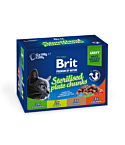 Brit Premium Sterilised Family multipakk märgtoit kassidele 12x100g