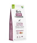 Brit Care Sustainable Junior Large Breed Chicken & Insect koeratoit 12kg