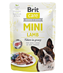 Brit Care Mini pouch Lamb fillets in gravy einekotike koertele 85g