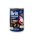 Brit Premium by Nature konserv Turkey with Liver koertele 400g