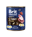Brit Premium by Nature konserv Turkey with Liver koertele 800g