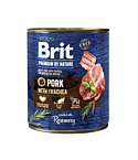 Brit Premium by Nature konserv Pork with Trachea koertele 800g