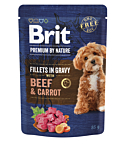 Brit Premium Beef & Carrot in Gravy märgtoit koertele 85g